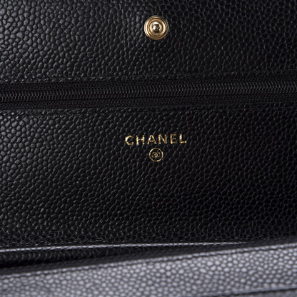 Chanel Caviar Quilted Wallet On Chain WOC Black 8 of 12