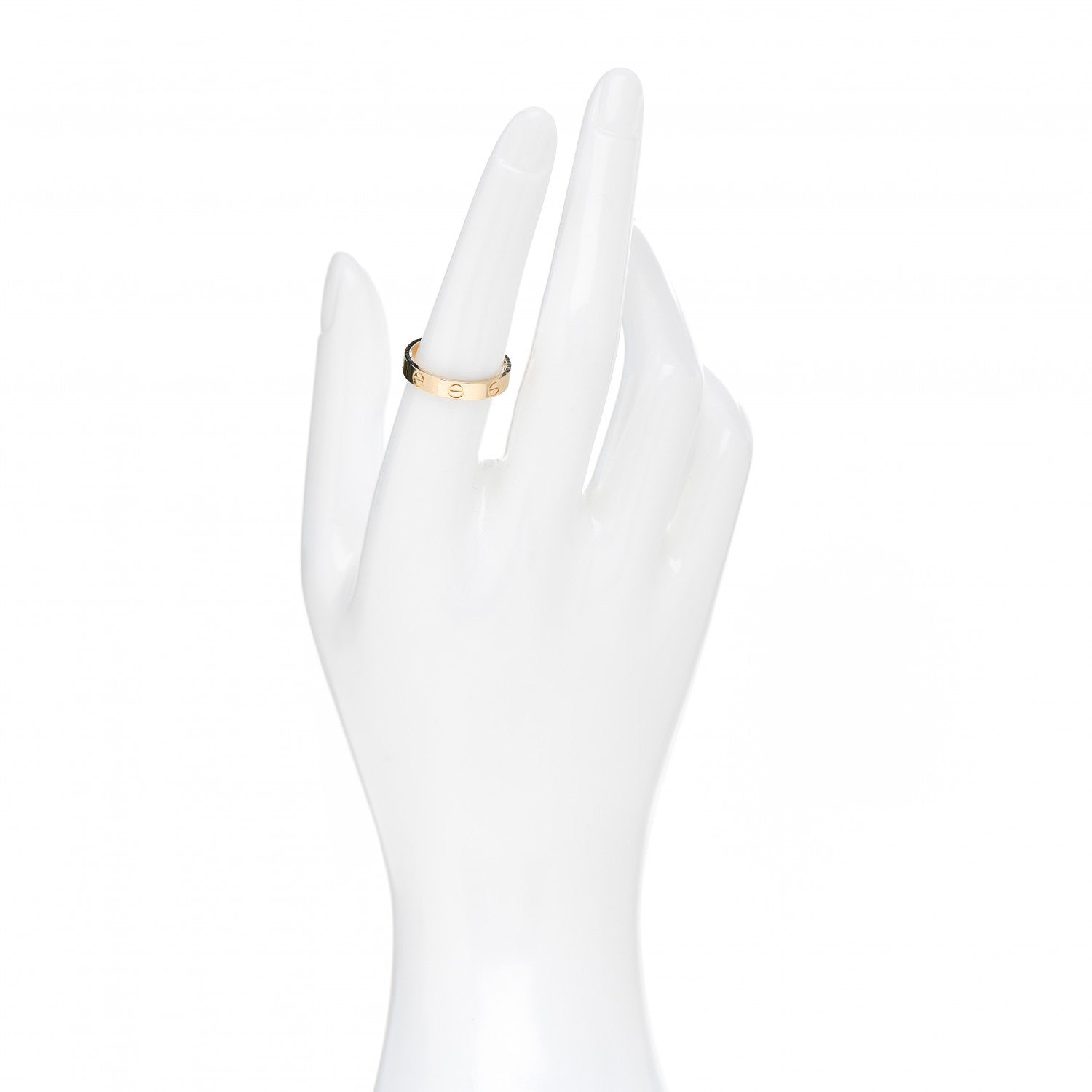 Cartier 18K Yellow Gold 3.5mm LOVE Wedding Band Ring 54 6.75 2 of 4