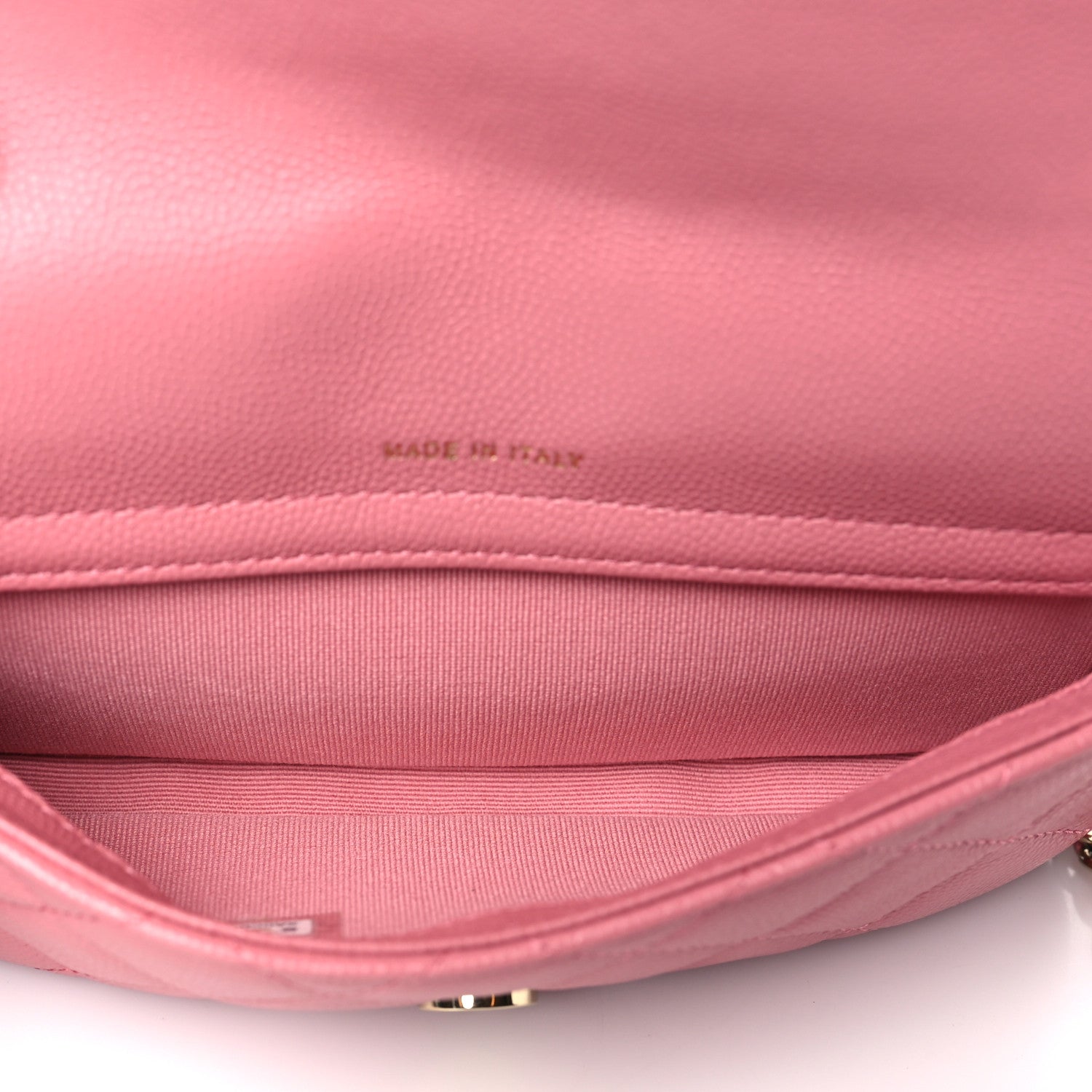 Chanel Caviar Quilted Flap Phone Holder With Chain Pink 5 of 11