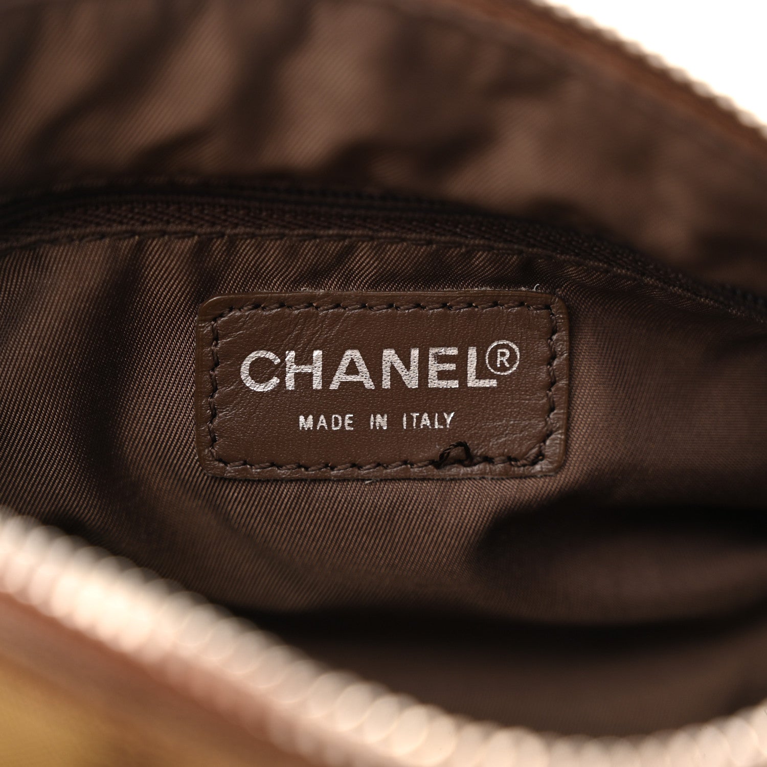 Chanel Nylon Travel Crossbody Bag Brown 6 of 13
