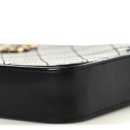 Chanel Goatskin Enamel Quilted Small Clutch With Chain Black 12 of 12