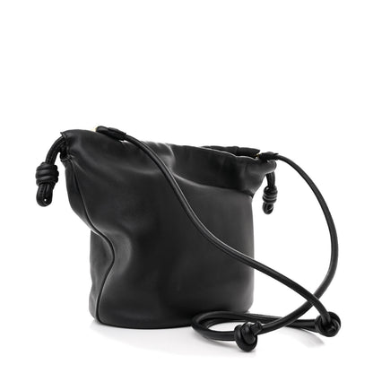 Loewe Mellow Nappa Lambskin Flamenco Bucket Bag Black 3 of 11