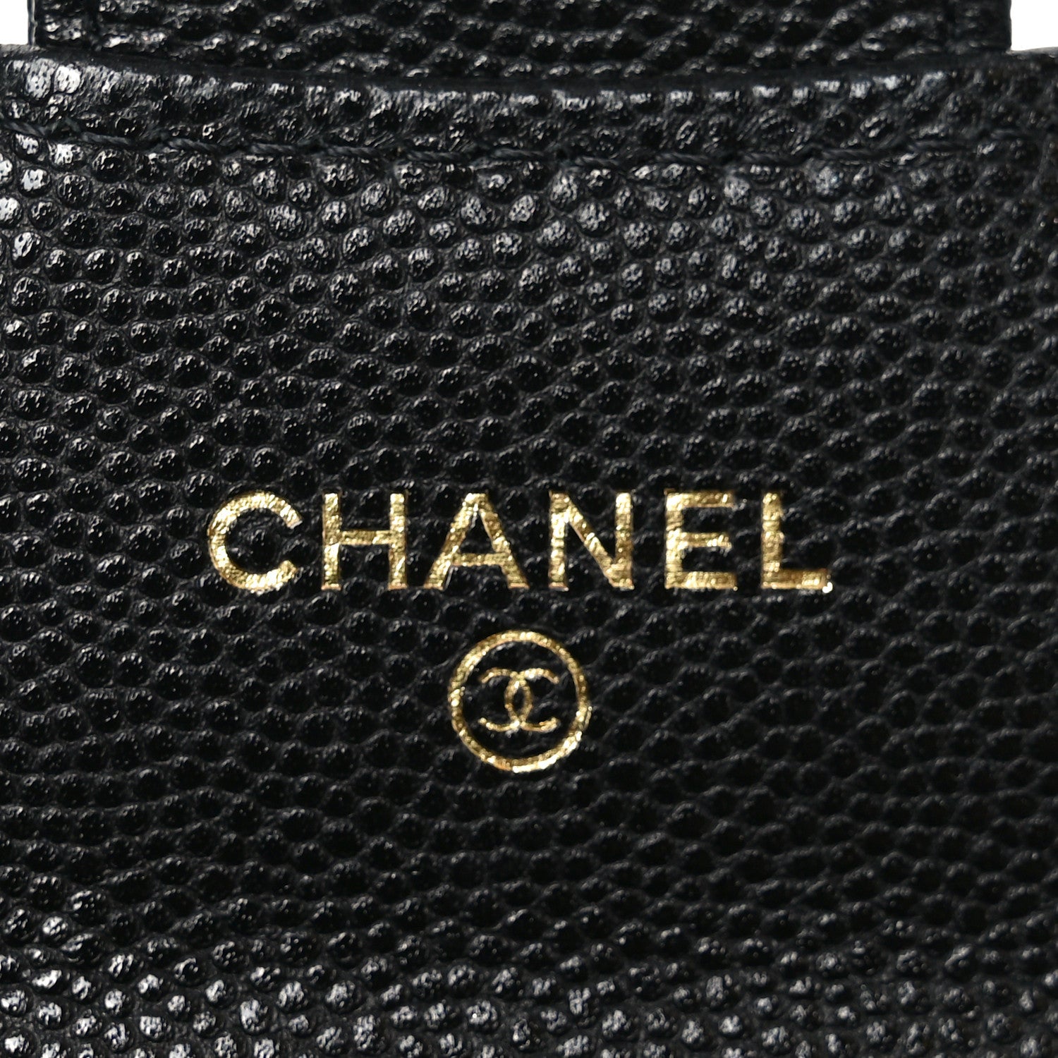 Chanel Caviar Quilted Flap Card Holder Chain Wristlet Black 6 of 8