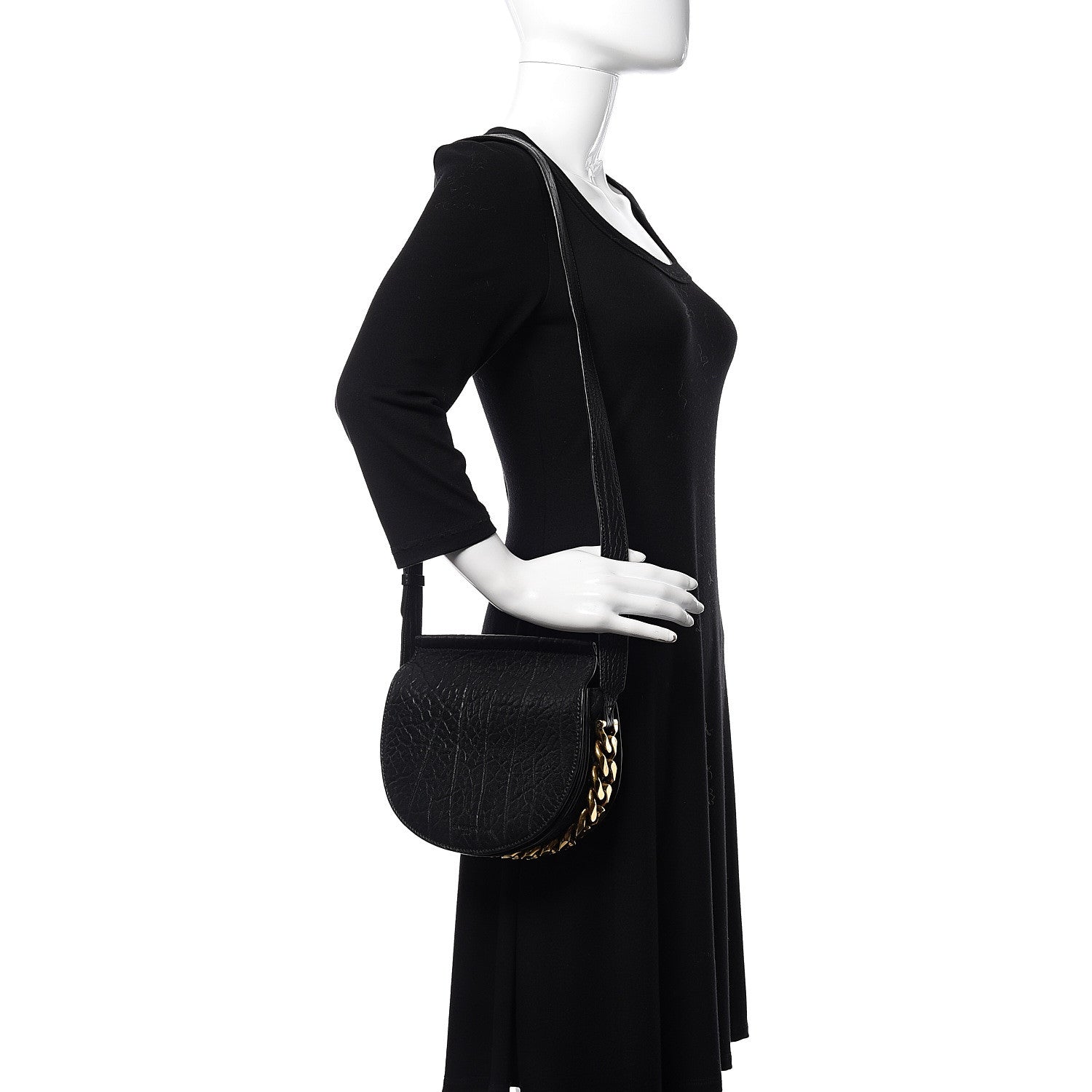 Givenchy Bullhide Mini Infinity Saddle Bag Black 2 of 9