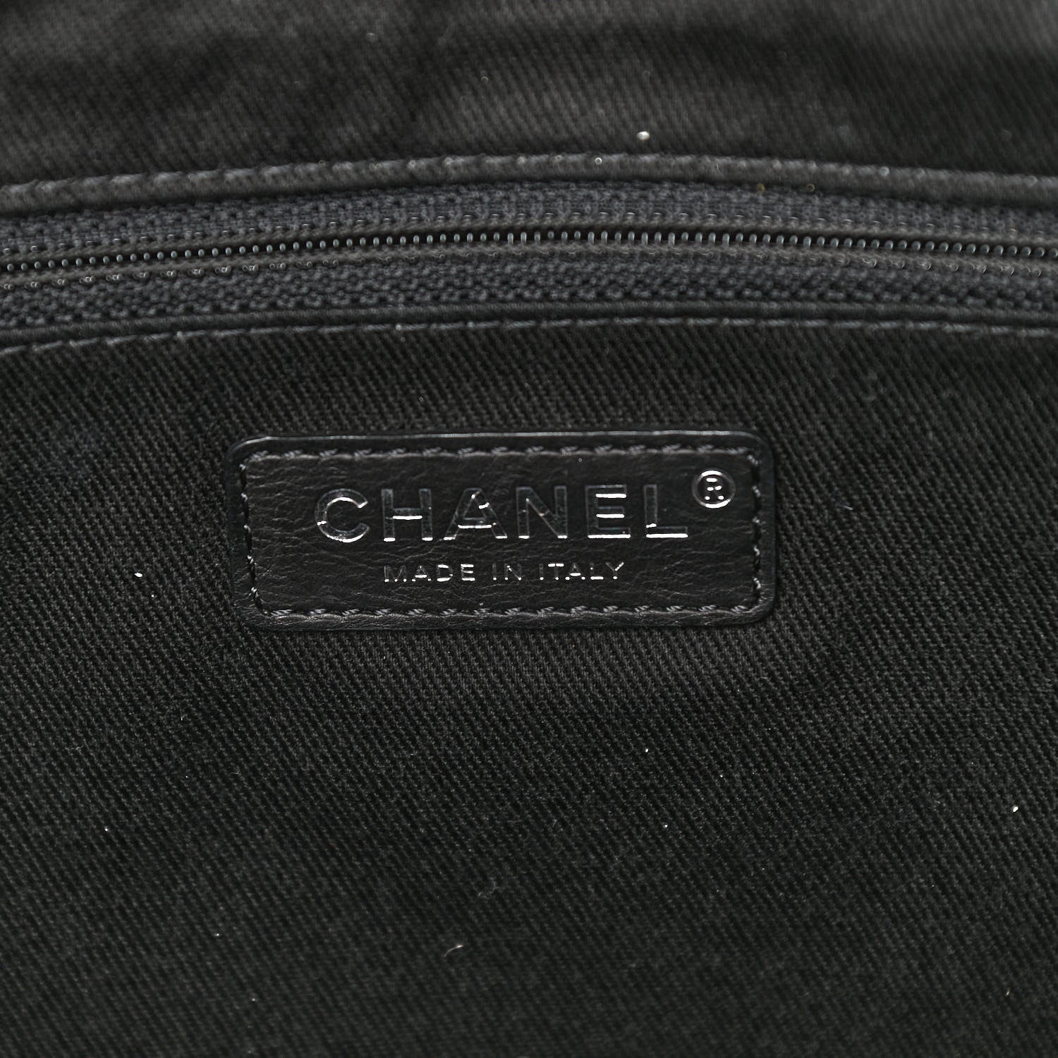 Chanel Woven Straw Raffia Logo Tote Blue Beige 8 of 11