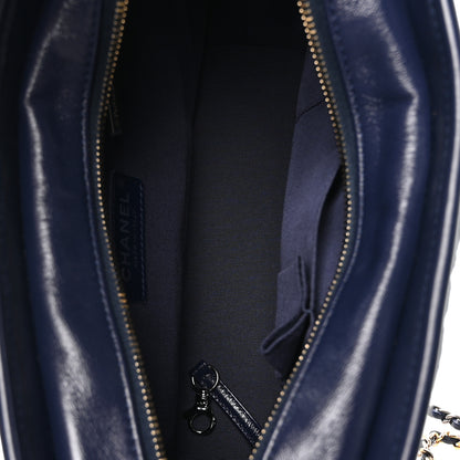 Chanel Denim Calfskin Quilted Medium Gabrielle Logo Hobo Blue 5 of 10