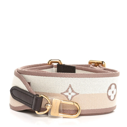 Louis Vuitton Jacquard Speedy Bandouliere 20 Shoulder Strap Beige Brown 1 of 4