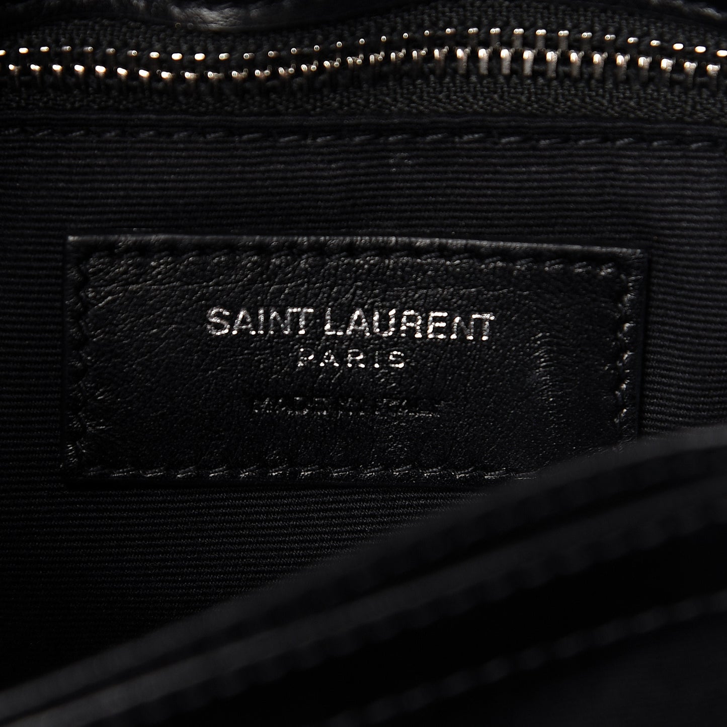 Calfskin Y Quilted Monogram Toy Loulou Crossbody Bag Black
