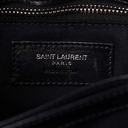 Saint Laurent Calfskin Y Quilted Monogram Toy Loulou Crossbody Bag Black 7 of 11