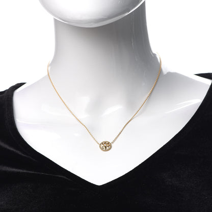 Christian Dior 18K Yellow Gold Diamond Mother of Pearl Rose Des Vents Necklace 2 of 6