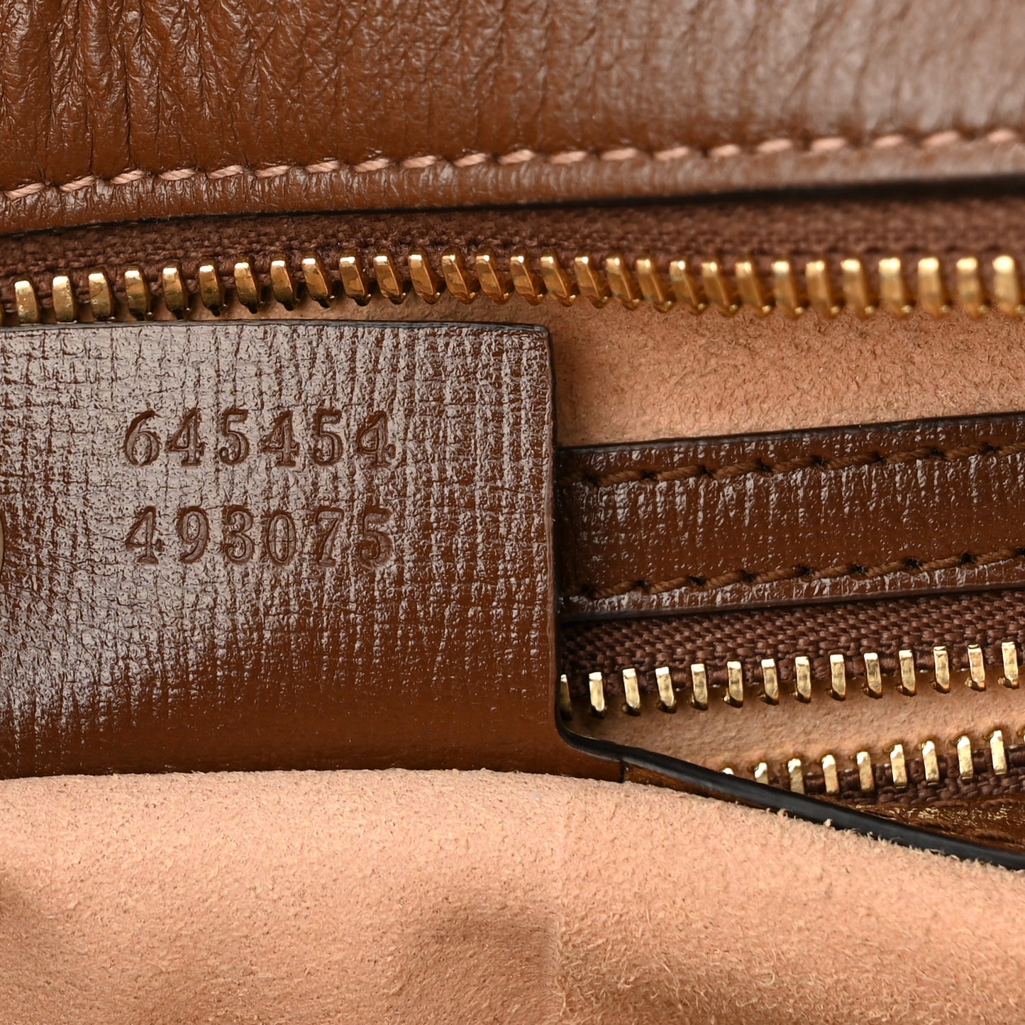 GG Supreme Monogram Small Horsebit 1955 Shoulder Bag Beige Brown Sugar