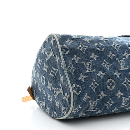 Louis Vuitton Monogram Denim Neo Speedy Blue 9 of 17