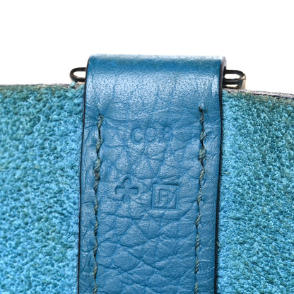 Hermes Taurillon Clemence Picotin Lock 26 GM Turquoise 7 of 11