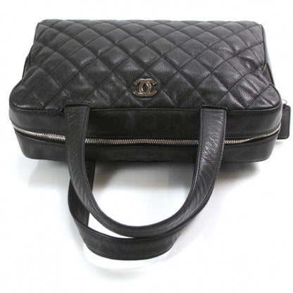 Chanel Caviar Quilted Bowler Tote 6 of 12