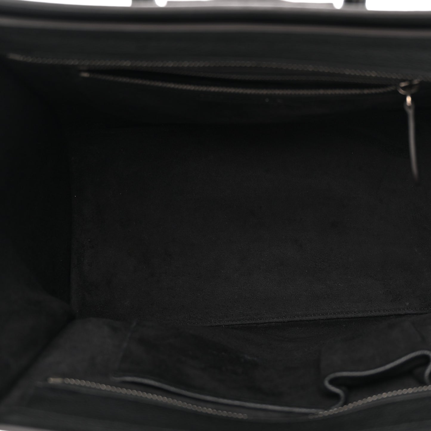 Drummed Calfskin Mini Luggage Black