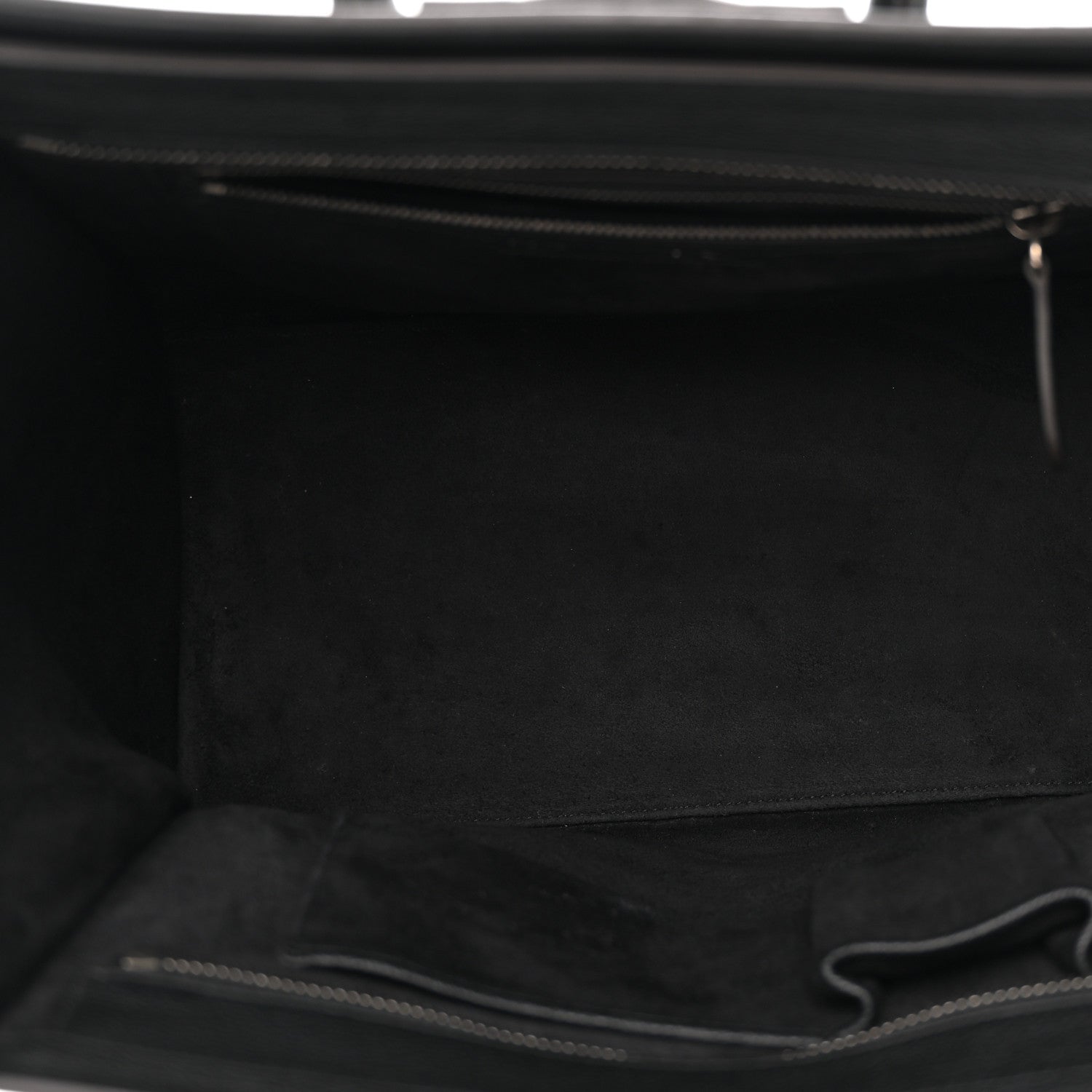 Celine Drummed Calfskin Mini Luggage Black 5 of 9
