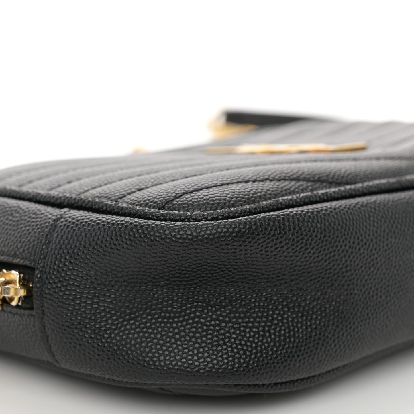 Grain De Poudre Matelasse Monogram Mini Lou Camera Bag Black