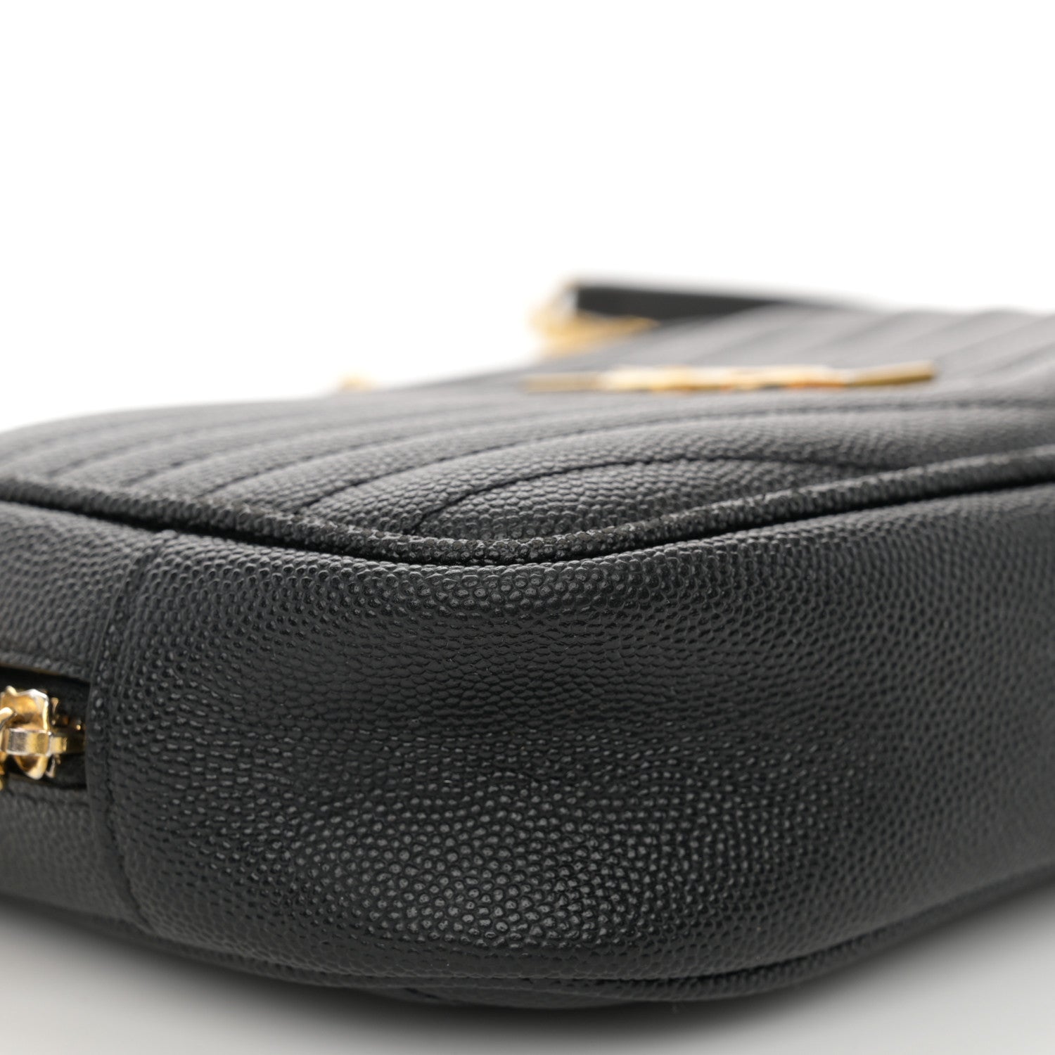 Saint Laurent Grain De Poudre Matelasse Monogram Mini Lou Camera Bag Black 9 of 13