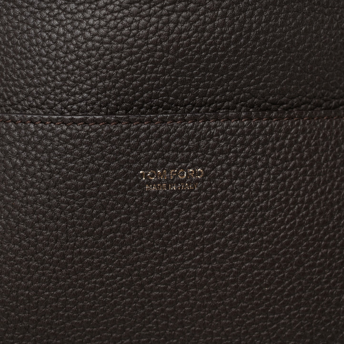 Pebbled Calfskin Large Jennifer Dark Brown
