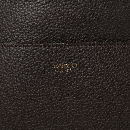 Tom Ford Pebbled Calfskin Large Jennifer Dark Brown 7 of 12