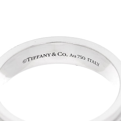 Tiffany 18K White Gold Diamond Narrow T Two Ring 54 7 4 of 4