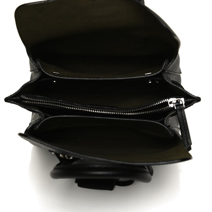 MCM Grained Calfskin Studded Mini Milla Tote Black 5 of 9
