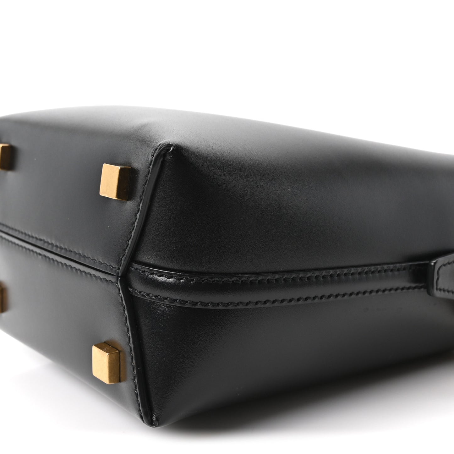Shiny Calfskin Le 37 Mini Bucket Bag Black