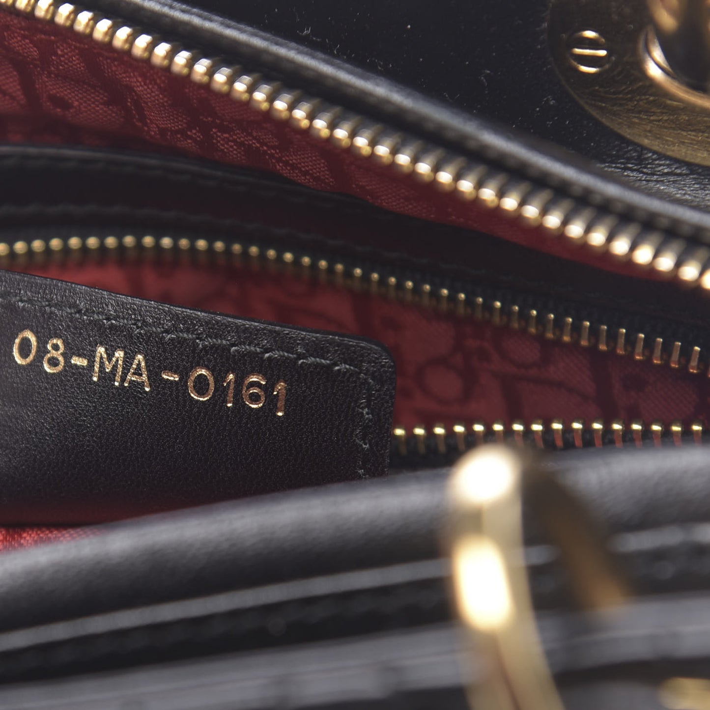 Lambskin Cannage Medium Lady Dior Black