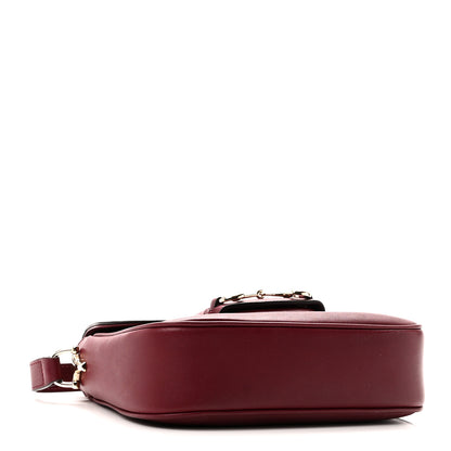 Gucci Arabella Calfskin Horsebit 1955 Shoulder Bag Rosso Ancora 4 of 10
