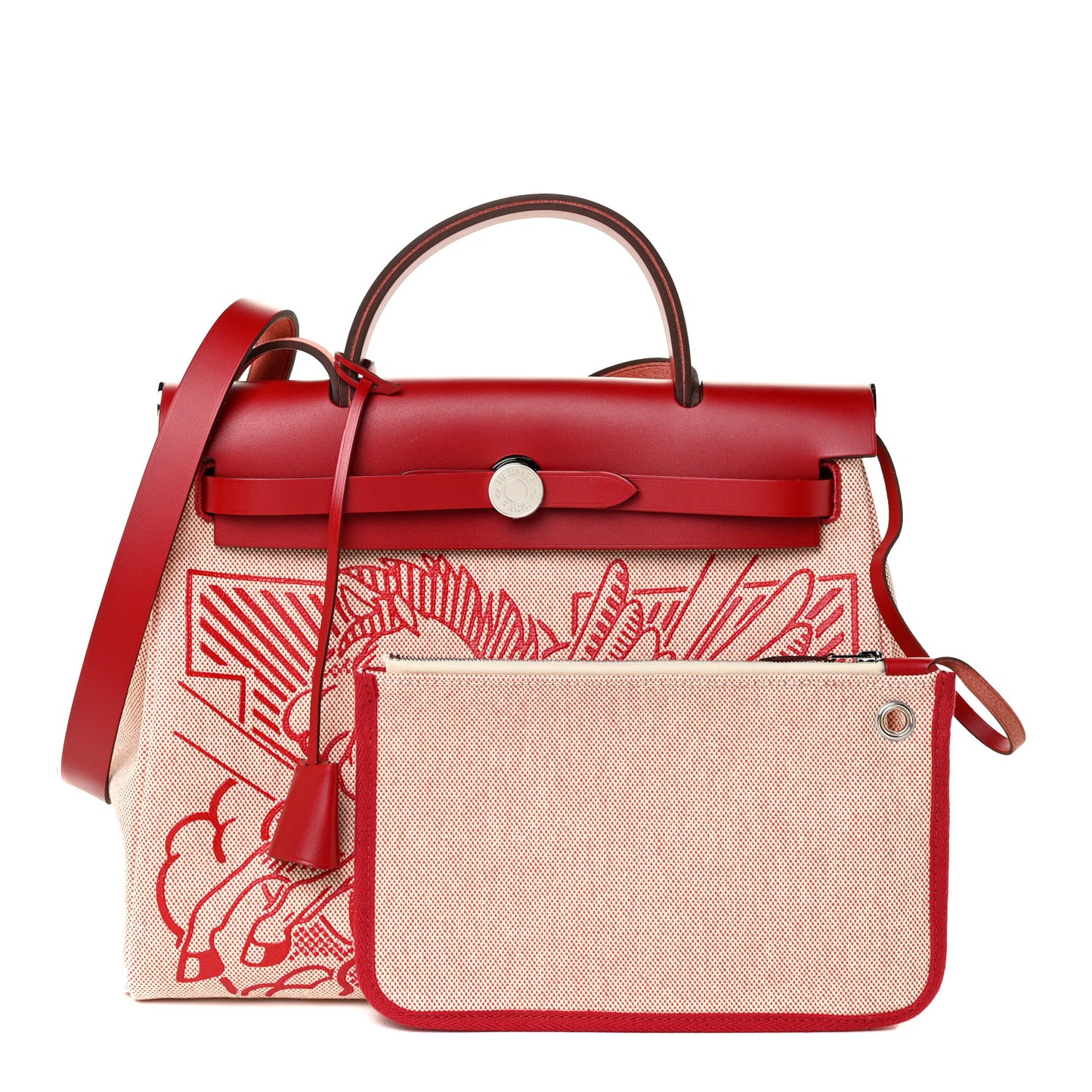 Vache Hunter Toile Pegase Pop Herbag Zip Retourne 31 PM Rouge Piment