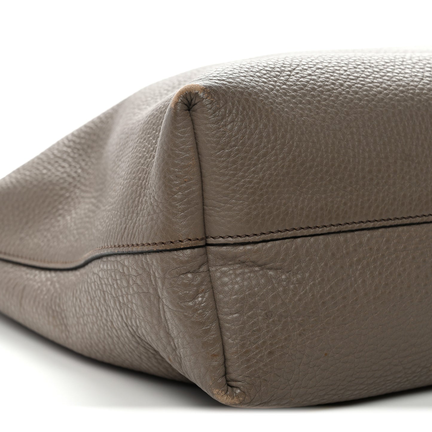 Vitello Daino Shopping Tote Argilla
