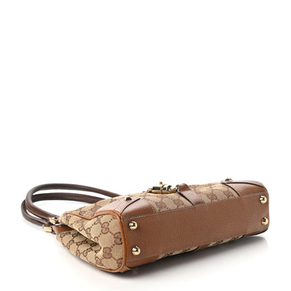Gucci Monogram Jackie O Hobo Brown 4 of 10