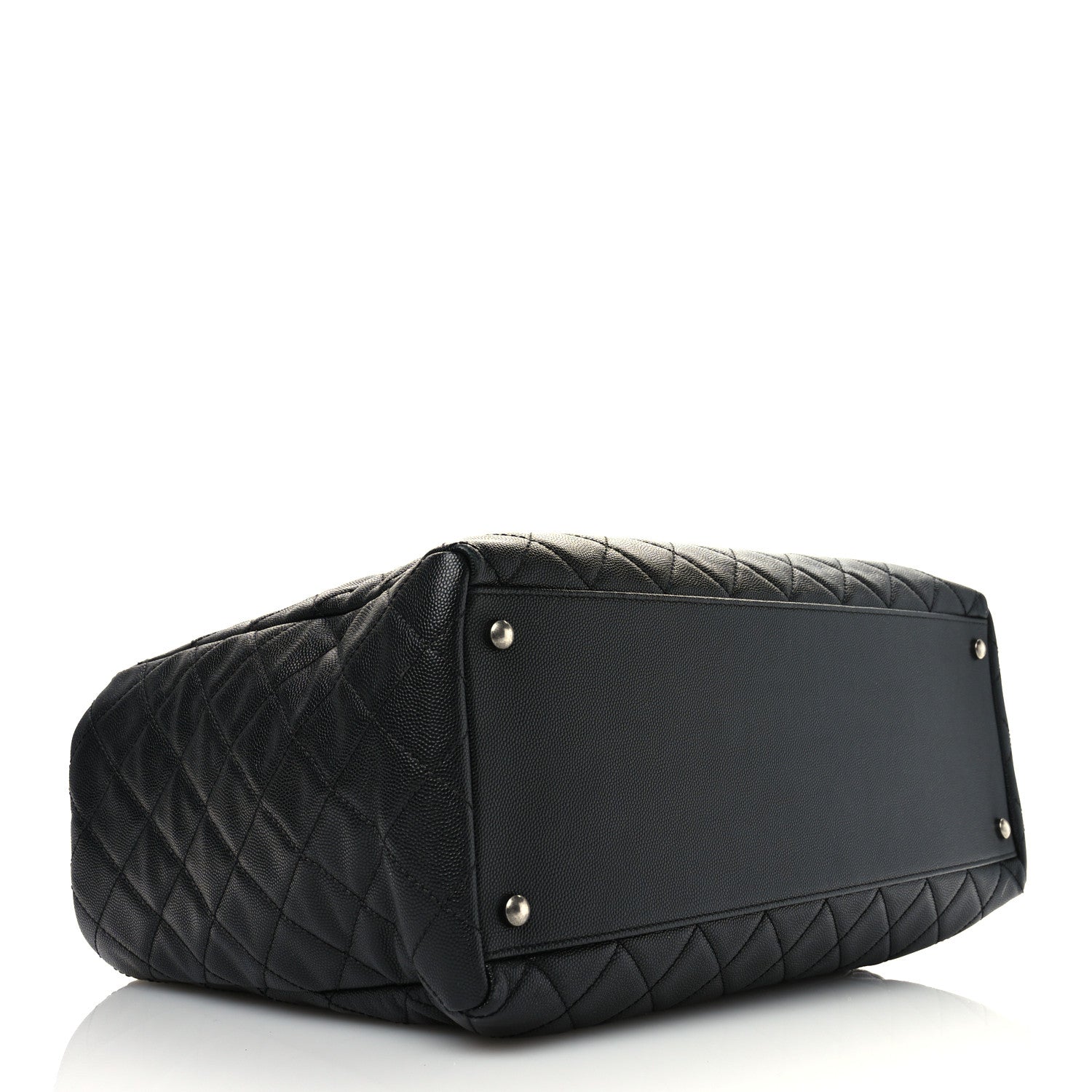 Chanel Caviar Quilted Large Coco Handle Shopping Tote Black 5 of 11