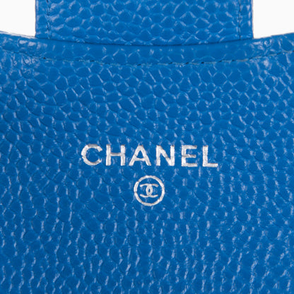 Chanel Caviar Quilted Card Holder Blue 6 of 8