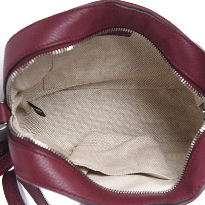 Gucci Pebbled Calfskin Studded Small Soho Disco Bag Soft Burgundy 4 of 10