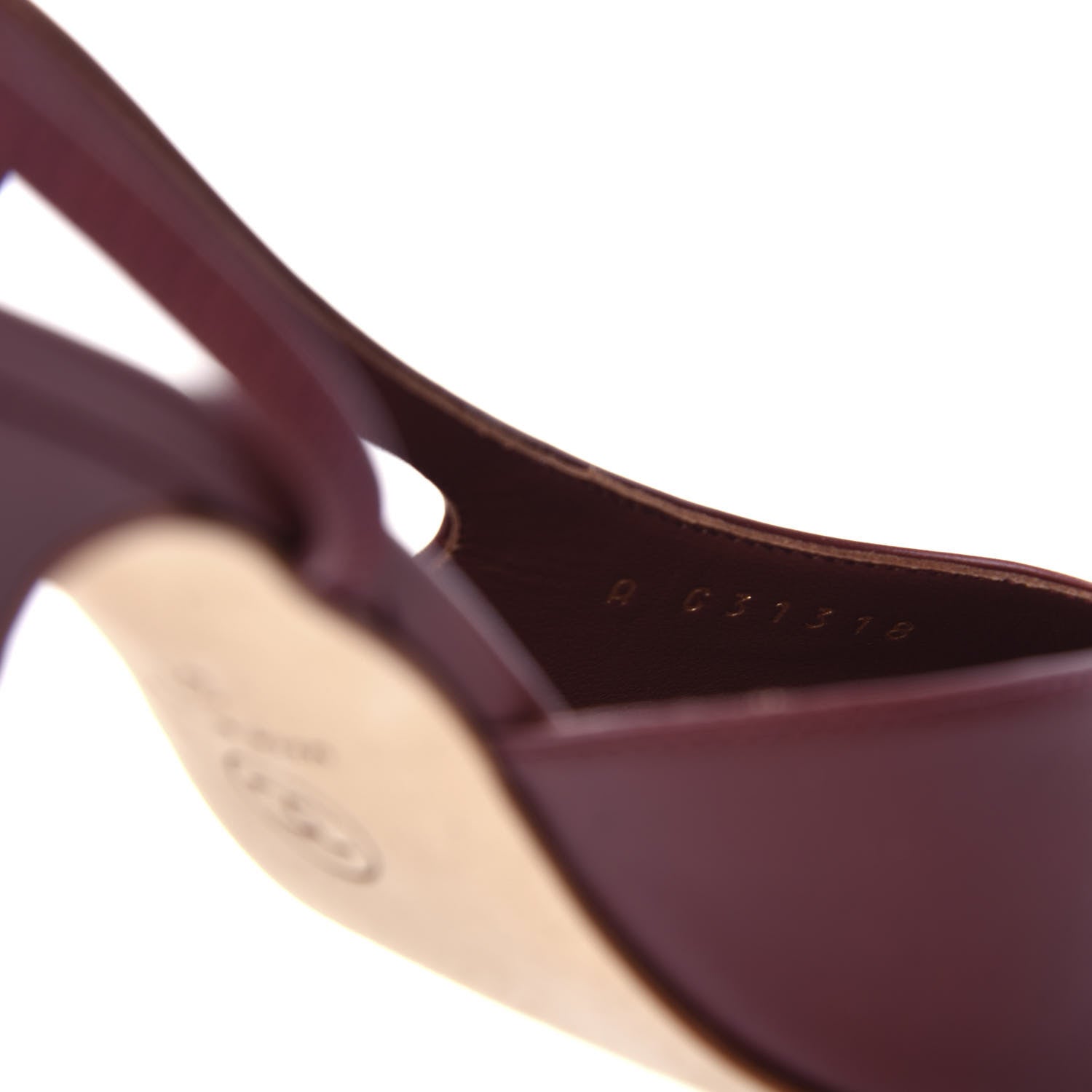 Chanel Calfskin Cap Toe CC Slingback Pumps 37 Brown 10 of 10