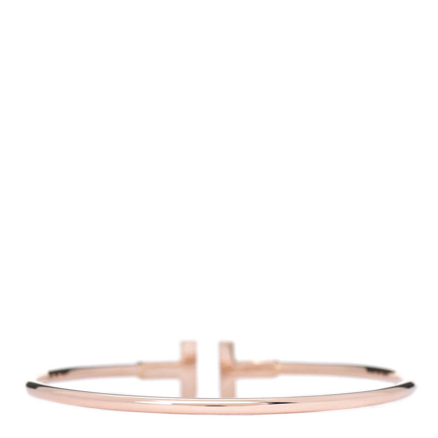 18K Rose Gold T Wire Bracelet