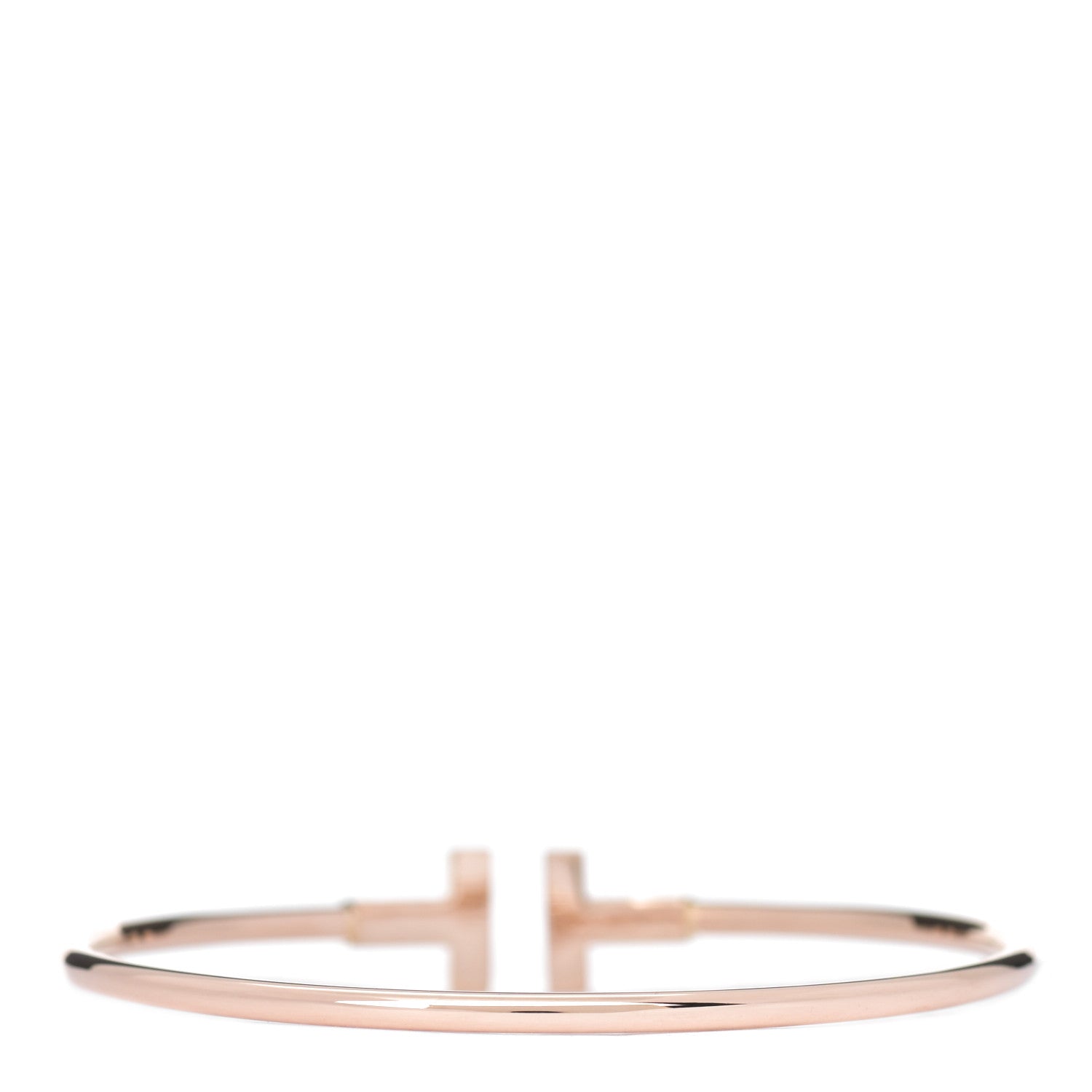 Tiffany 18K Rose Gold T Wire Bracelet 2 of 3