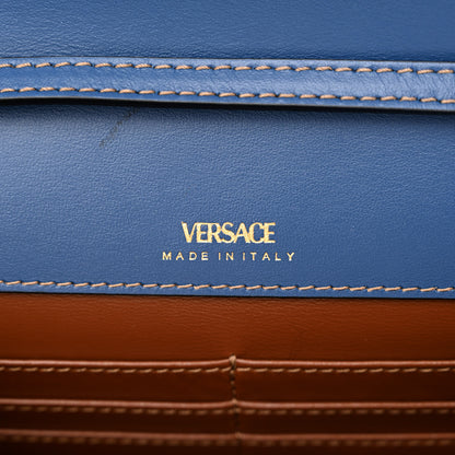 Versace Denim La Medusa Wallet On Strap Navy Blue 6 of 10