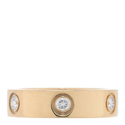 Cartier 18K Yellow Gold Gold 6 Diamond 5.5mm LOVE Ring 57 8 1 of 4