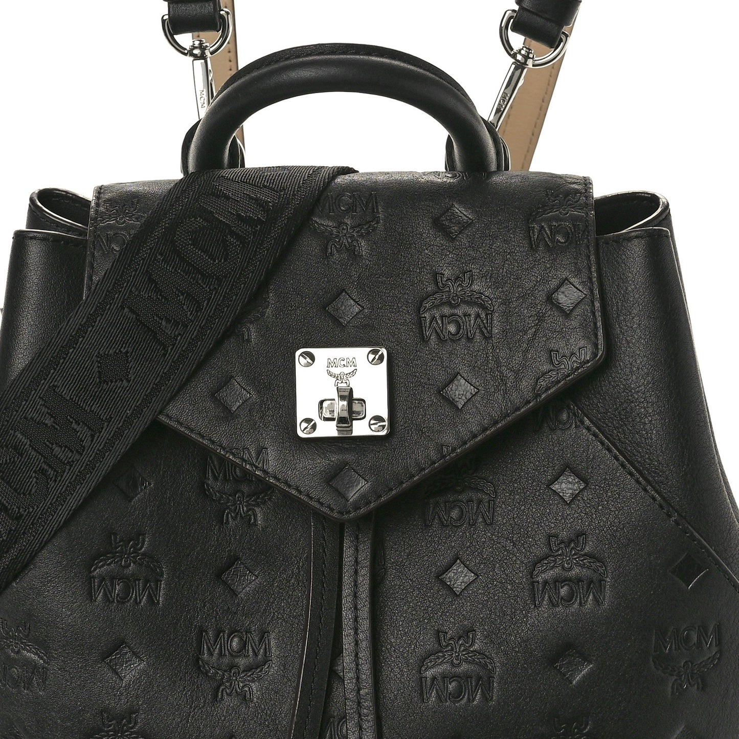 Calfskin Ottomar Monogram Essential Backpack Black
