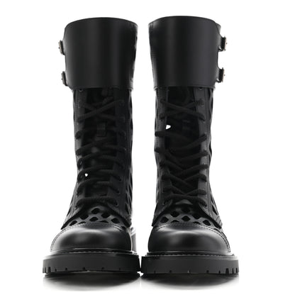 Christian Dior Matte Calfskin Womens D-Trap 30mm Tall Boots 36 Black 2 of 9