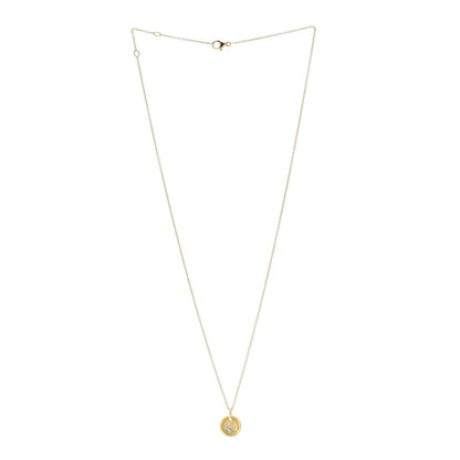 David Yurman 18K Yellow Gold Diamond Initial K Charm Pendant Necklace 3 of 5