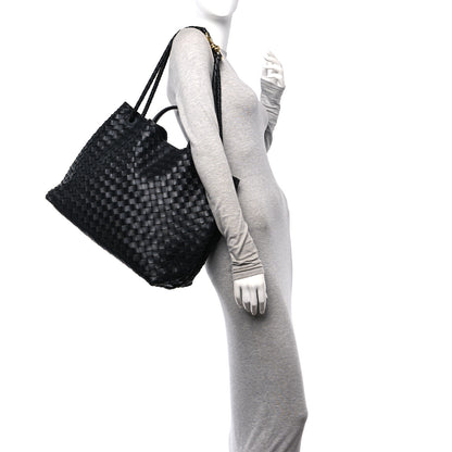 Bottega Veneta Nappa Intrecciato Large Andiamo Shoulder Bag Black 2 of 11