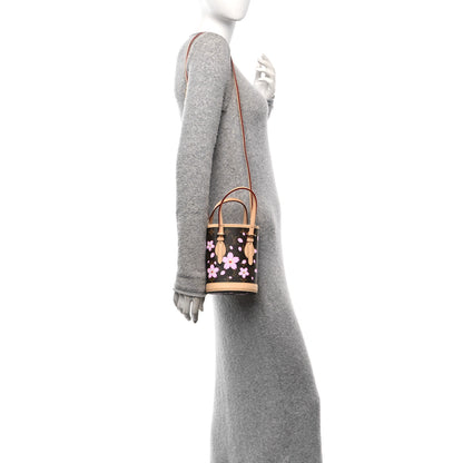 Louis Vuitton LV X TM Monogram Cherry Blossom Nano Bucket Sakura Brown 2 of 10