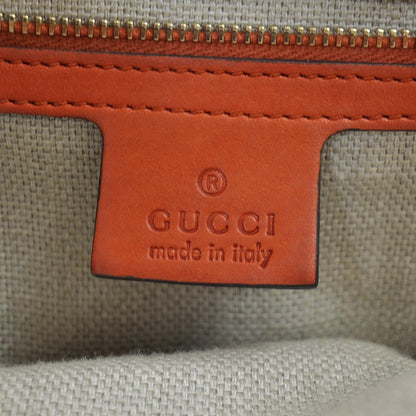 Gucci Leather Handmade Medium Top Handle Bag Orange 7 of 9