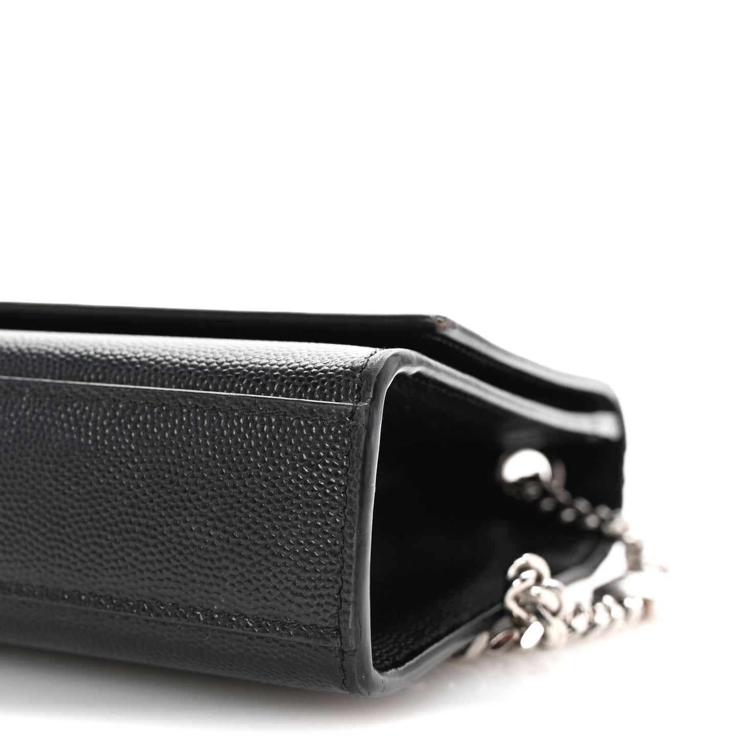 Grain De Poudre Medium Classic Monogram Kate Satchel Black