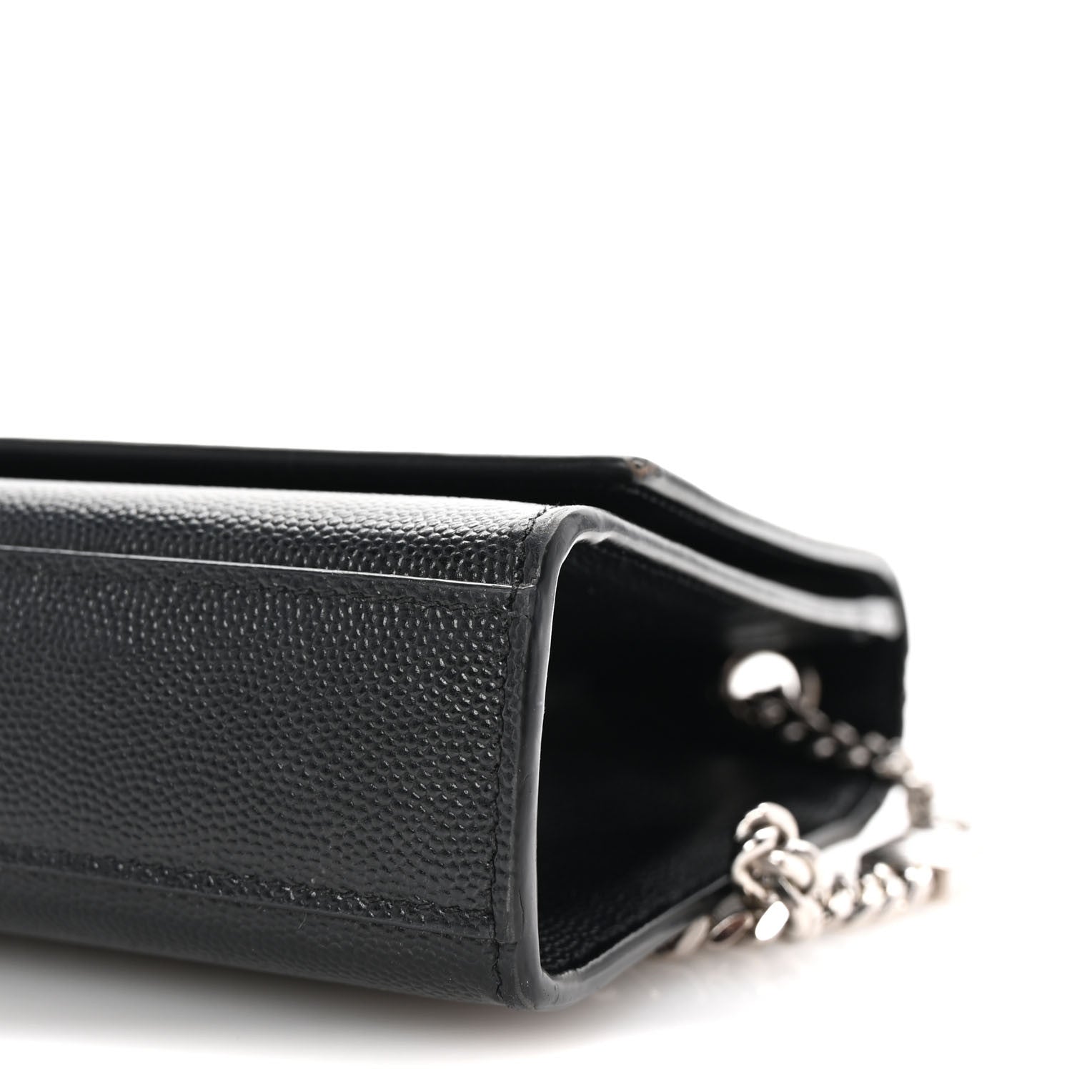 Saint Laurent Grain De Poudre Medium Classic Monogram Kate Satchel Black 9 of 9