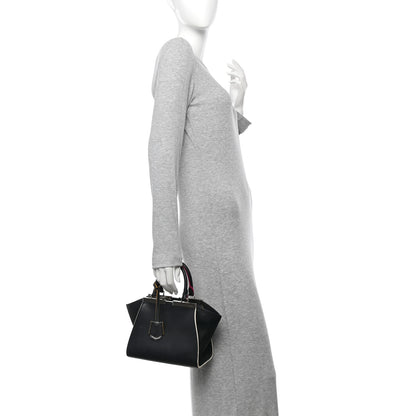 Fendi Vitello Dolce Mini 3Jours Tote Black 2 of 10