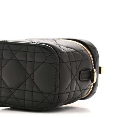 Christian Dior Lambskin Cannage Micro Lady Dior Vanity Case Black 10 of 11